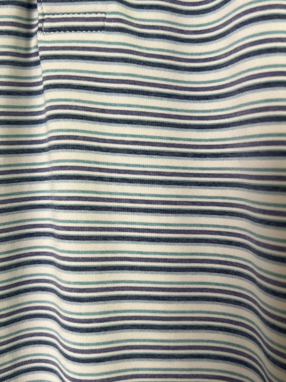 Peter Millar Polo Shirt Mens Large Blue White Summer Comfort Golf - Picture 7 of 7